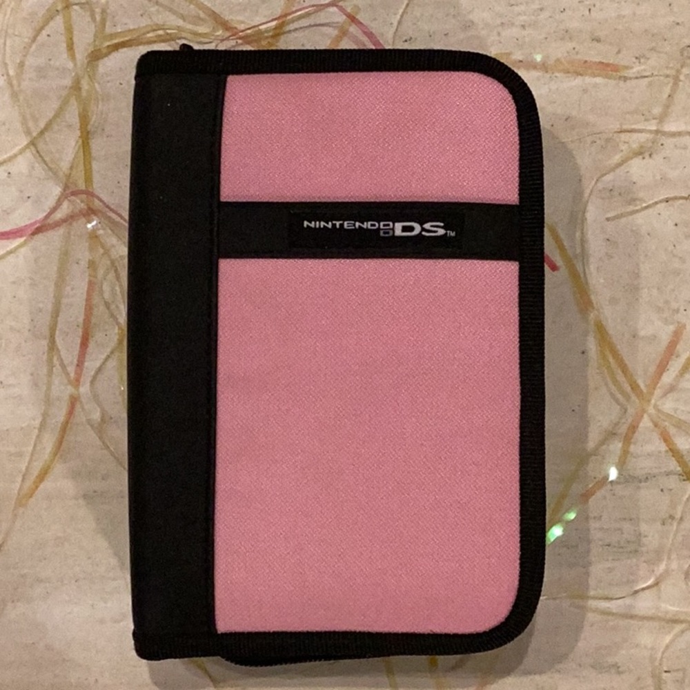 Nintendo DS Carrying Case For DS Lite Console & Cartridges Pink Vintage Carry - Picture 9 of 9